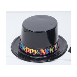 NY TOP HAT BLACK PLASTIC BULK