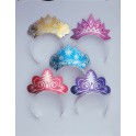 GLITTER SHAPE TIARA ASST BULK